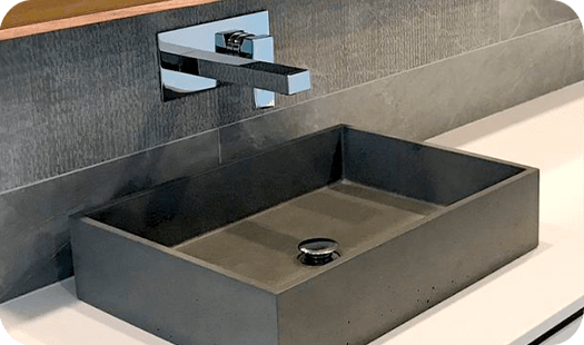 Água Limpa has a sleek and modern design - Água Limpa is an innovative concrete sink designed to filter and cleanse water. The product is composed of a unique concrete polymer that allows water to be purified, recycled, and then used for a variety of purposes